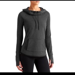 Athleta sentry cowl neck hooded sweater